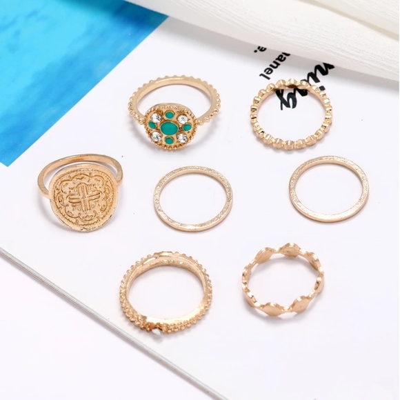 💎✨ Aztec Ring Set - Picture 2 of 6